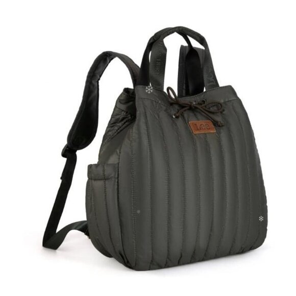 LEE49-002 LEE Quilted Puffer Drawstring Backpack " - Picture 6 of 7
